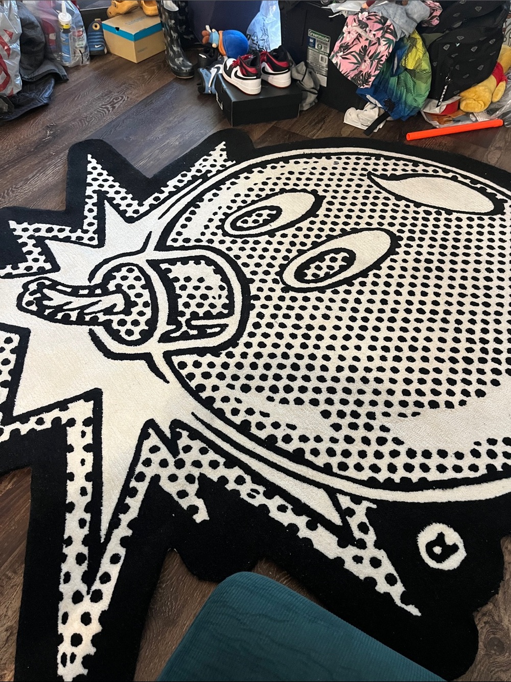 The Hundreds Bomb Area Rug -Black & White - Picture 5 of 5